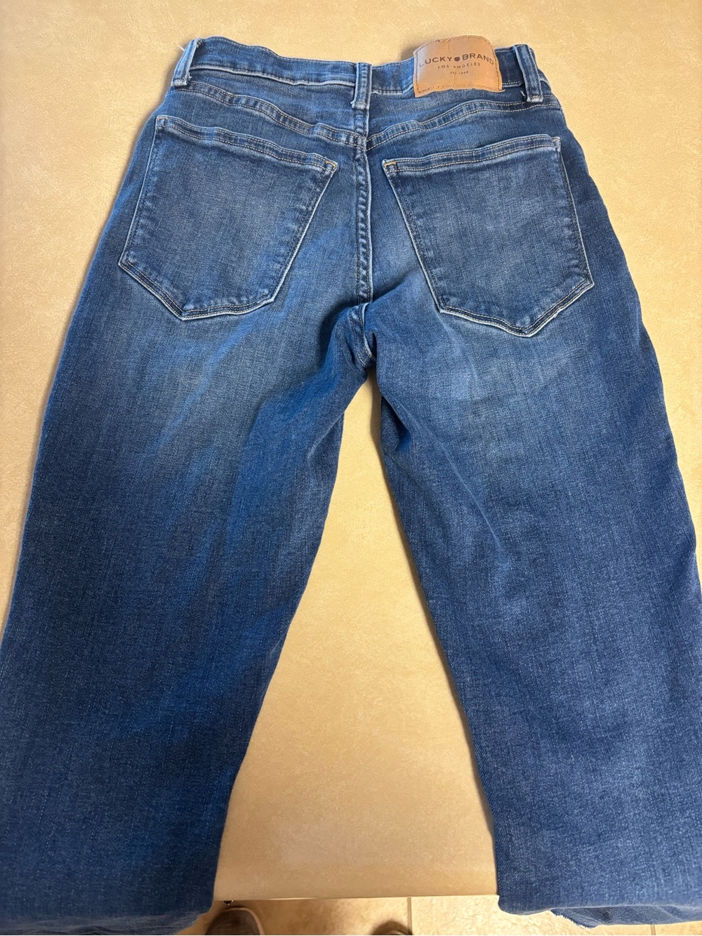 Lucky Brand Medium Blue High-Rise Button-Fly Jeans - Picture 2 of 4
